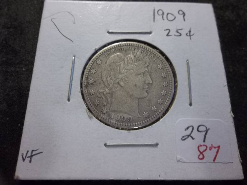 1909 Barber Quarter