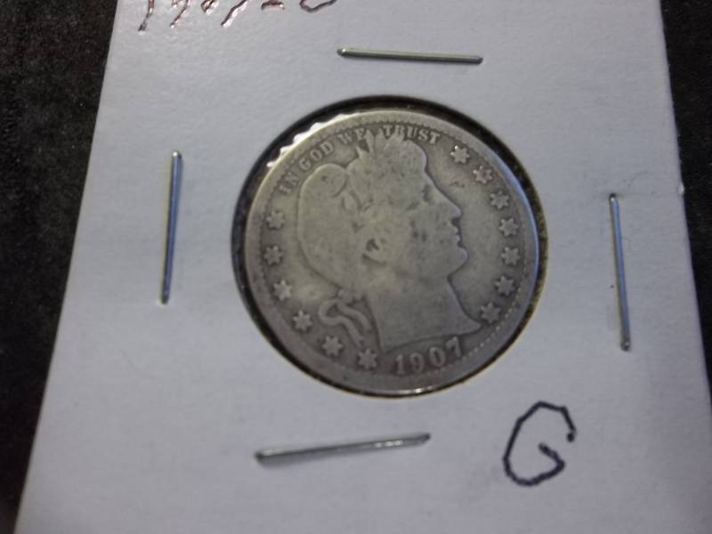 1907 O Barber Quarter