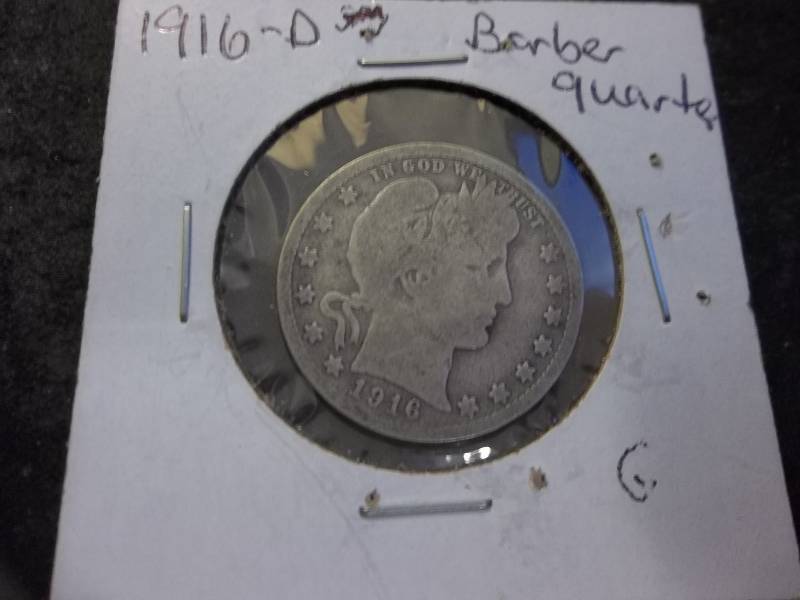 1916 D Barber Quarter