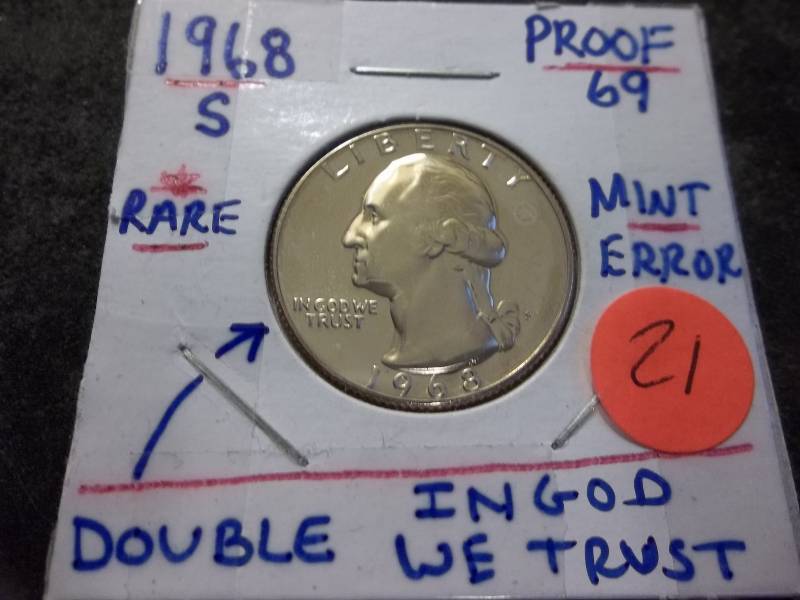 1968 S Proof Mint Error