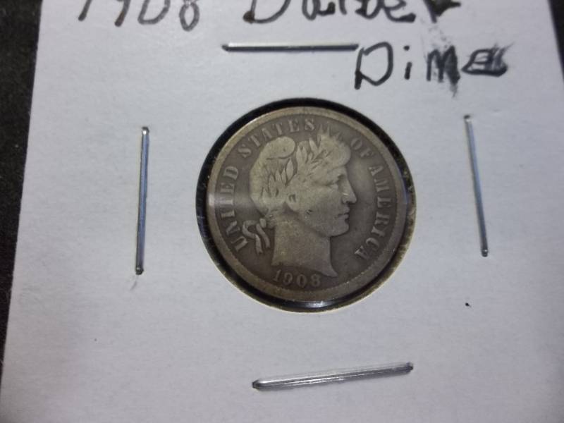 1908 Barber Dime