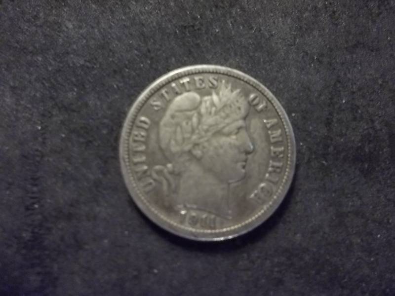 1911 D Barber Dime