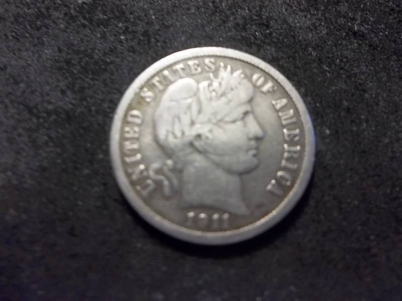 1911 D Barber Dime