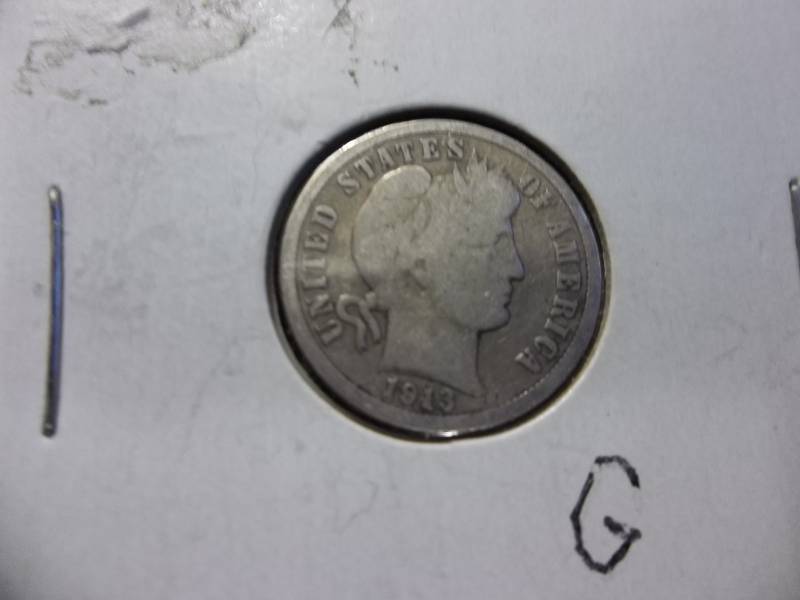 1913 Barber Dime