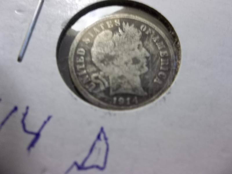 1914 D Barber Dime