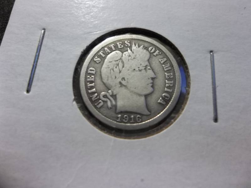 1916 D Barber Dime