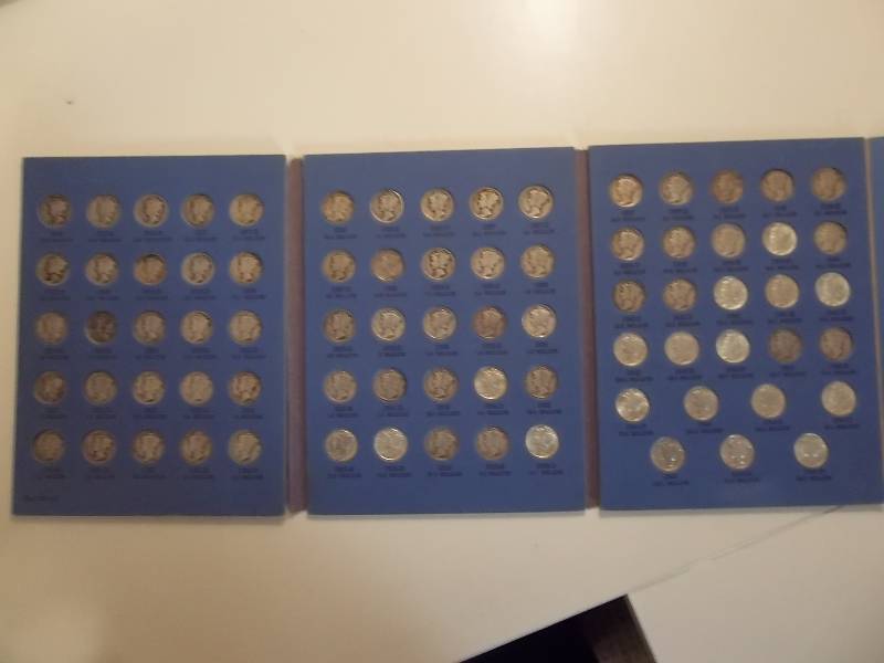 Full Set Of Mercury Dimes Collection (Minus 1916 D)