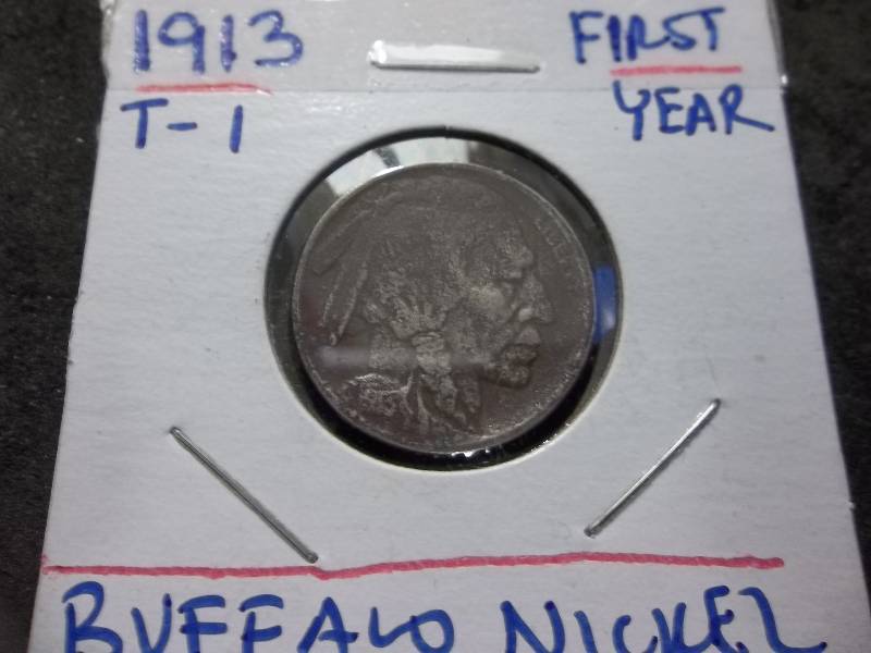 1913  Type 1 Buffalo Nickel