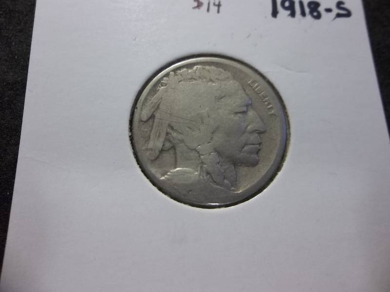1918 S Buffalo Nickel