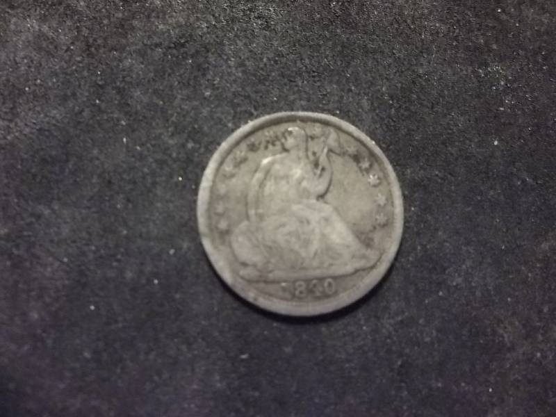 1840 Seated Half Dime
