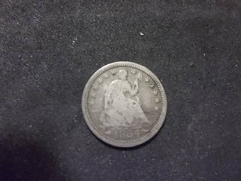 1854  Seated Liberty Half Dime