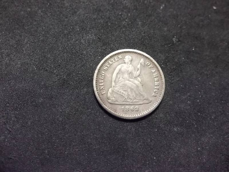 1862 Seated Liberty Half Dime