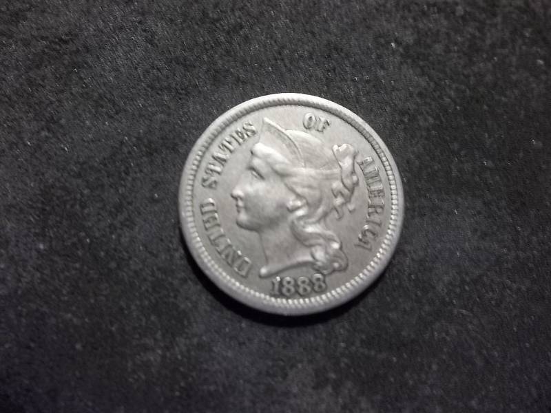 1888-3 Cent Nickel