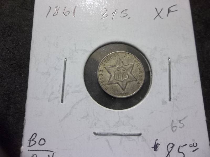 1861 3-Cent Silver
