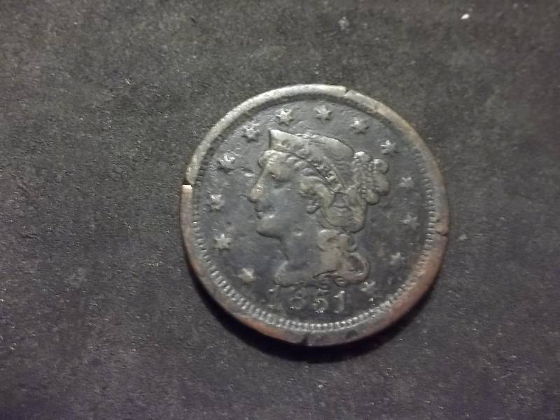 1851 Large Cent