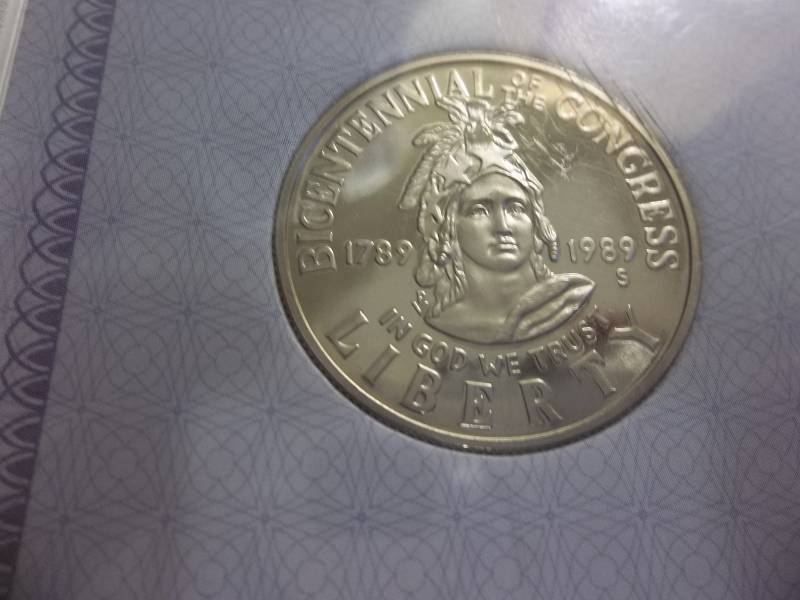 1989 Bicentennial Congress Proof Commemorative Half Dollar Graded PF67 In AACGS Holder