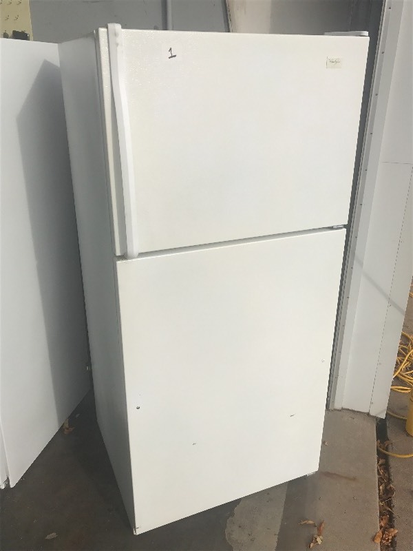 lot 1 image: Whirlpool Refrigerator With Freezer...