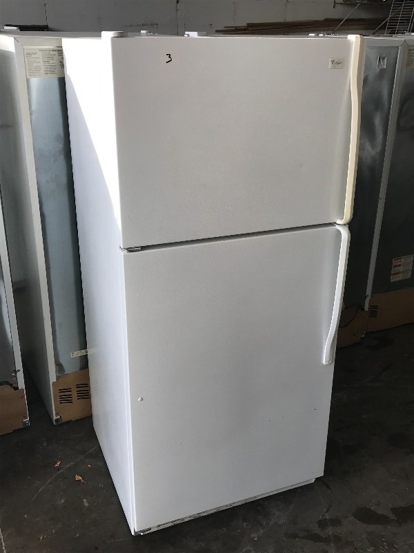 lot 3 image: Whirlpool Refrigerator With Freezer...