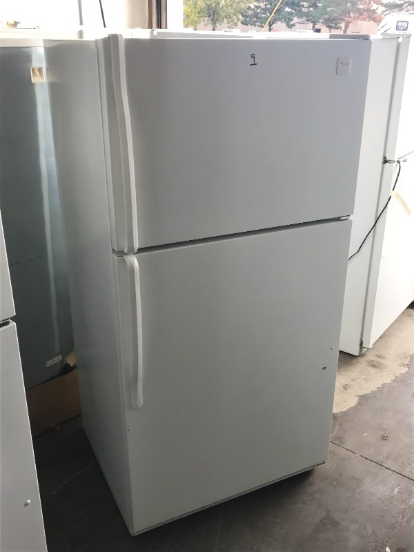 lot 9 image: Whirlpool Refrigerator With Freezer...