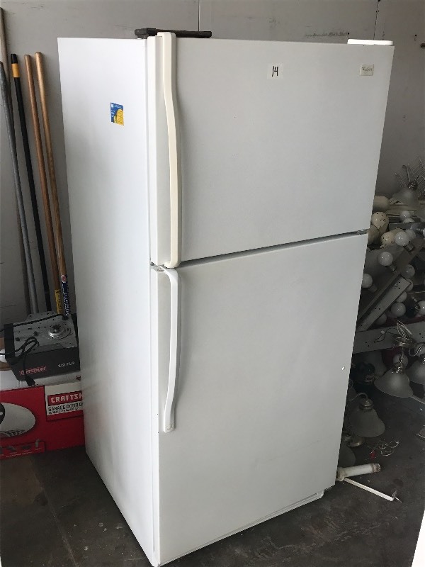 lot 14 image: Whirlpool Refrigerator With Freezer...
