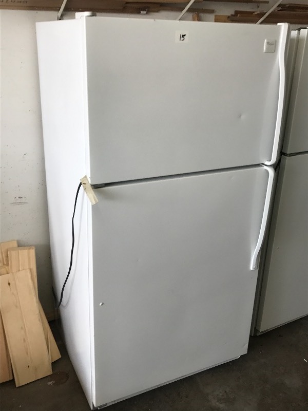 lot 15 image: Whirlpool Refrigerator With Freezer...