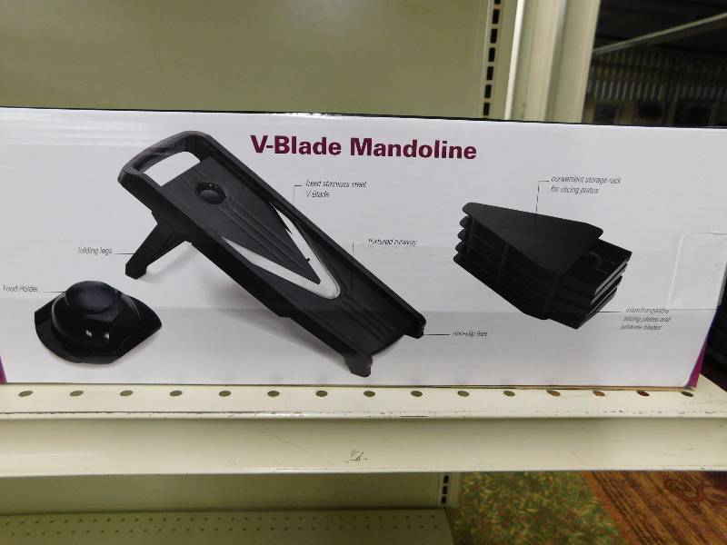 lot 240 image: Oneida V-Slice ABS Mandolin, MSRP  $34.99