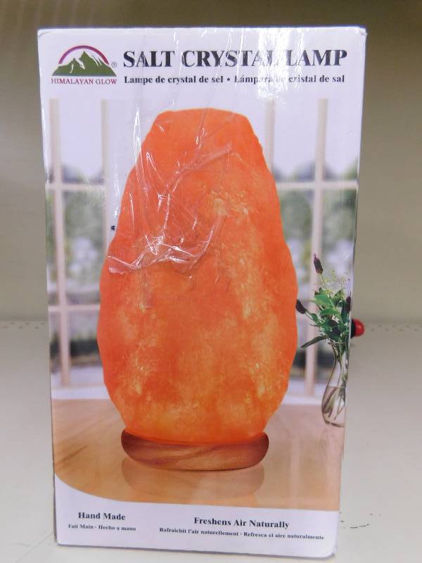 lot 246 image: Medium Natural Salt Lamp, MSRP $29.99