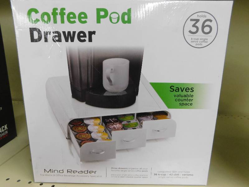 lot 251 image: Coffee Pod Triple Drawer, MSRP $34.99