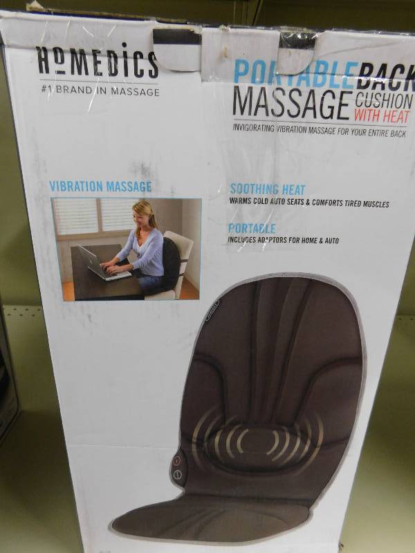 lot 252 image: HoMedics Massage Cushion, MSRP $32.99