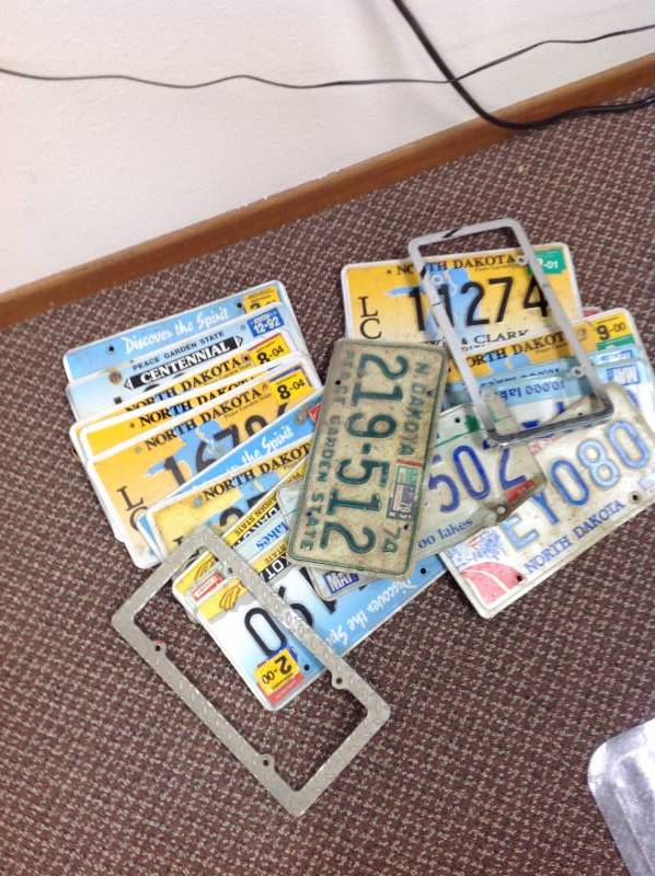 lot 94 image: Licence plates