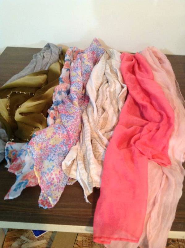 lot 101 image: Long Scarves