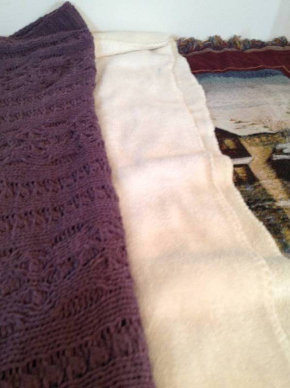 lot 102 image: Three Throws blankets
