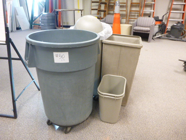 6 Garbage Receptacles