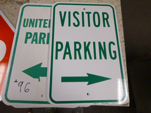 2 Visitor Parking Signs