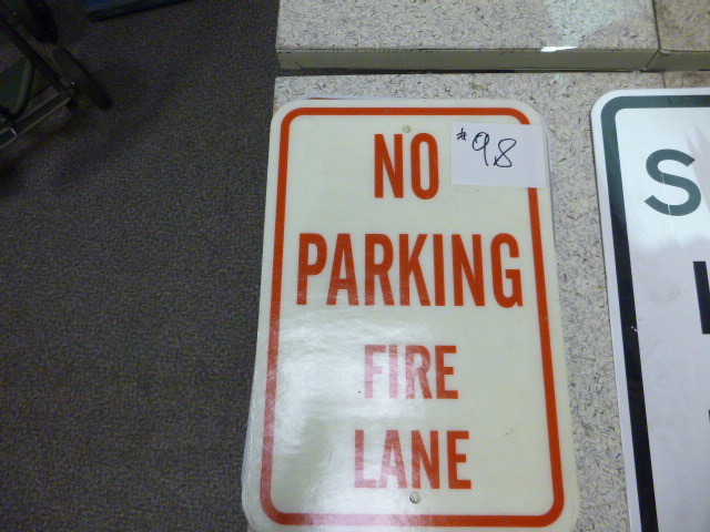 4 No Parking Signs