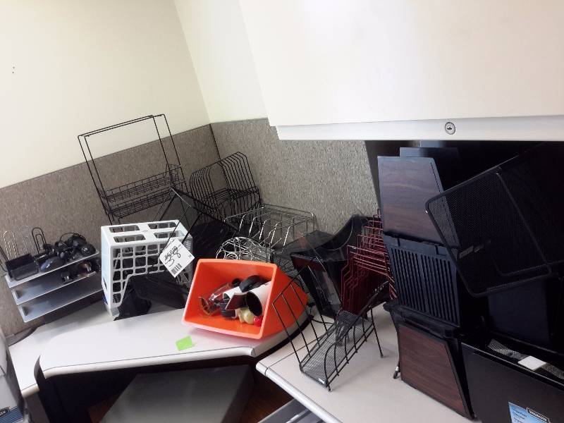 Misc. Desk top filing items and other items as pictured