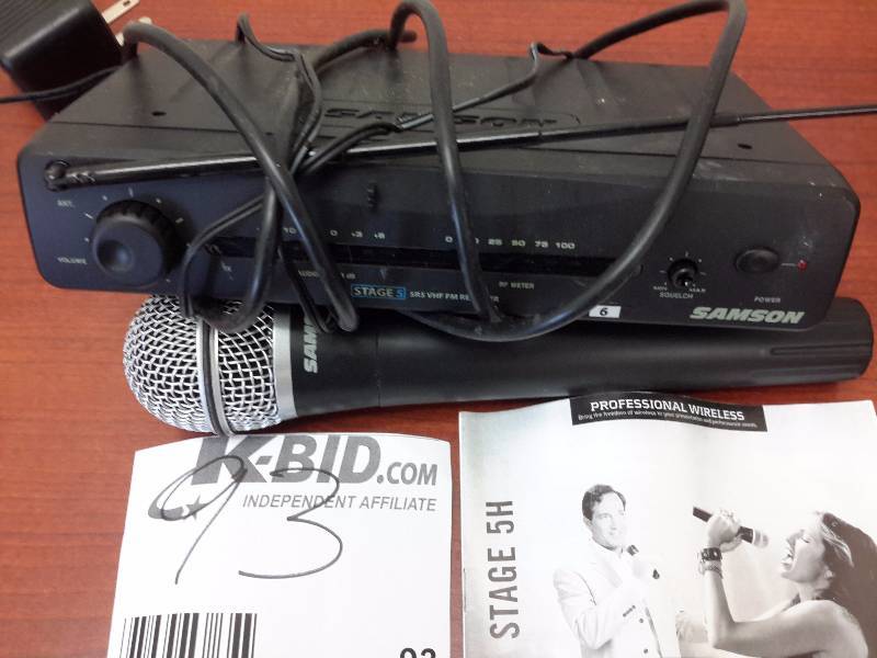 SAMSON, Professional Wireless STAGE 5H Wireless Microphone system.. .1 Microphone