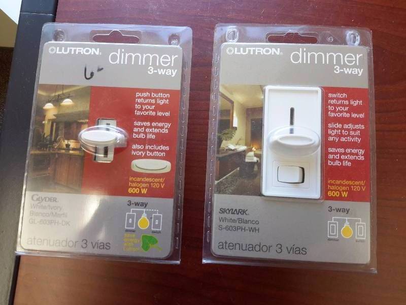 2 Lutron Dimmer Switches