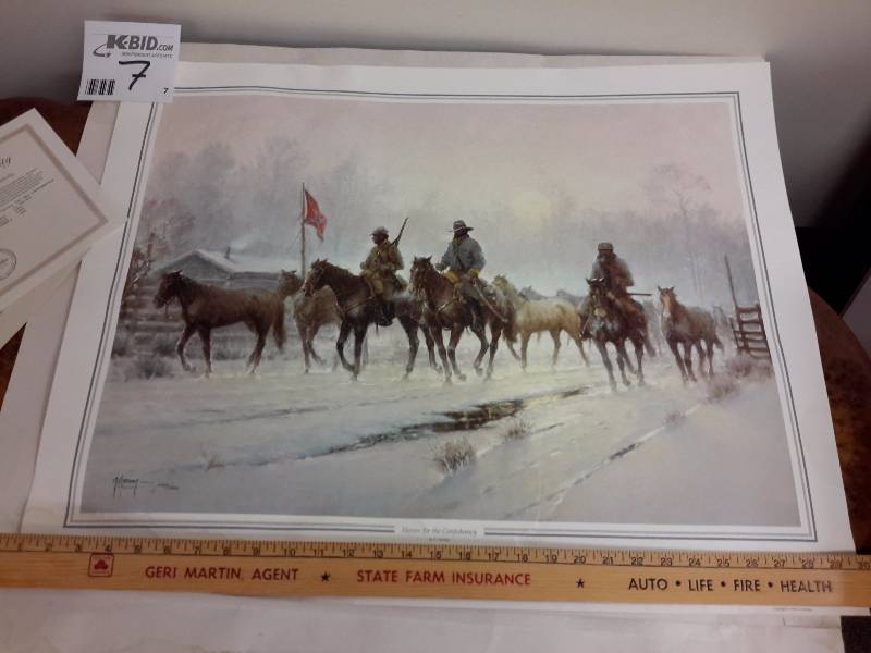 Horses for the Confederacy.. Print by G Harvey