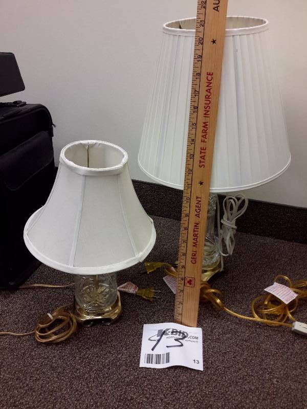 2 Nice  Crystal Table lamps