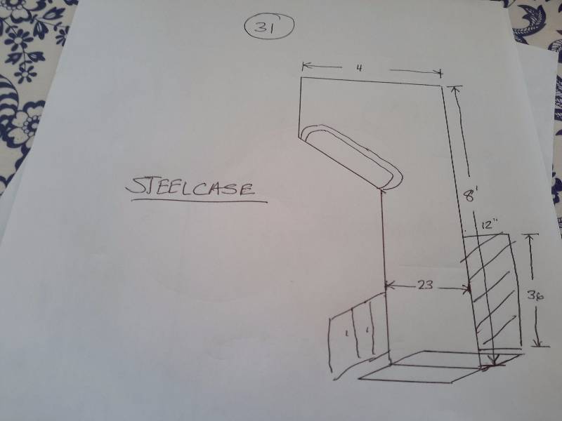 Steel Case Modular Office Furniture as shown