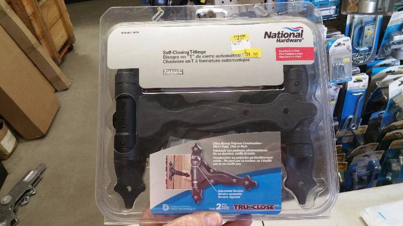 Self-Closing T Hinge