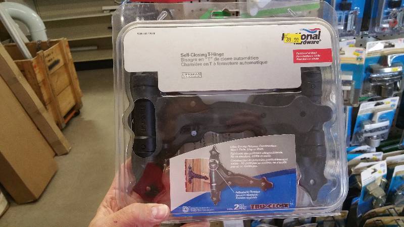 Self-Closing T Hinge