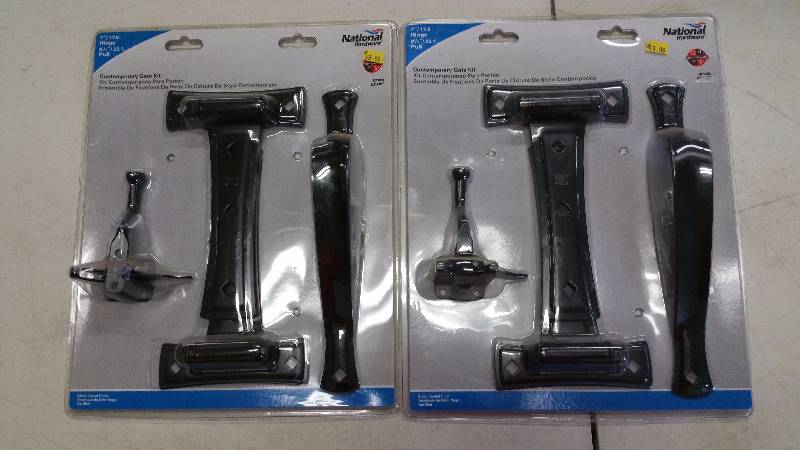 Contemporay Gate Kit T Hinges, Gate Latch, Decorative Pull