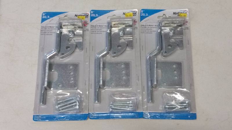 (3) 8 Adjust-O-Matic Heavy Duty Gate Latches