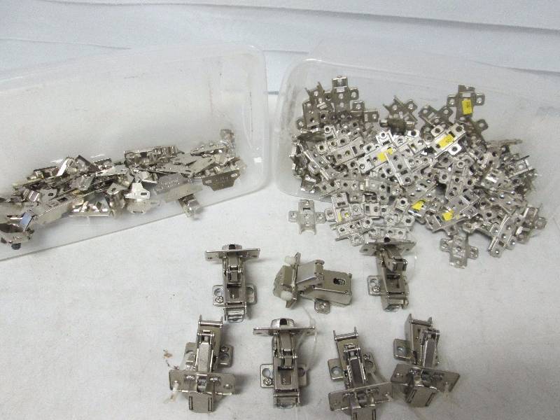 Spring Loaded Cabinet Door Hinge & Mounting Plates