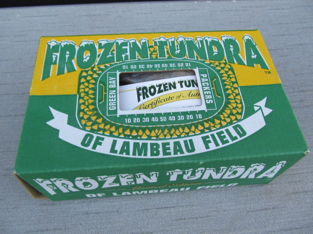 lot 79 image: Authentic Section of the FROZEN TUNDRA Lambeau Field