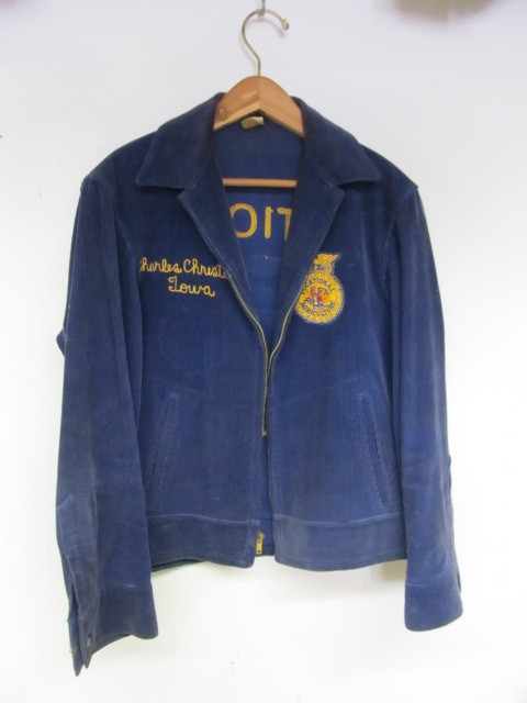 lot 99 image: Vintage 1950s FFA Future Farmers of America Corduroy Jacket