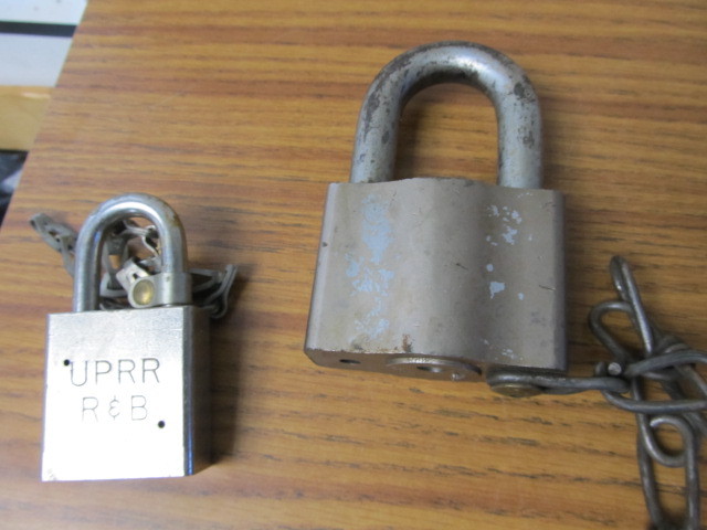 lot 102 image: Group of Vintage Railroad Locks