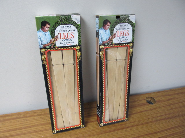 lot 106 image: 2 Sets of NIB Vintage Tapered Table Legs